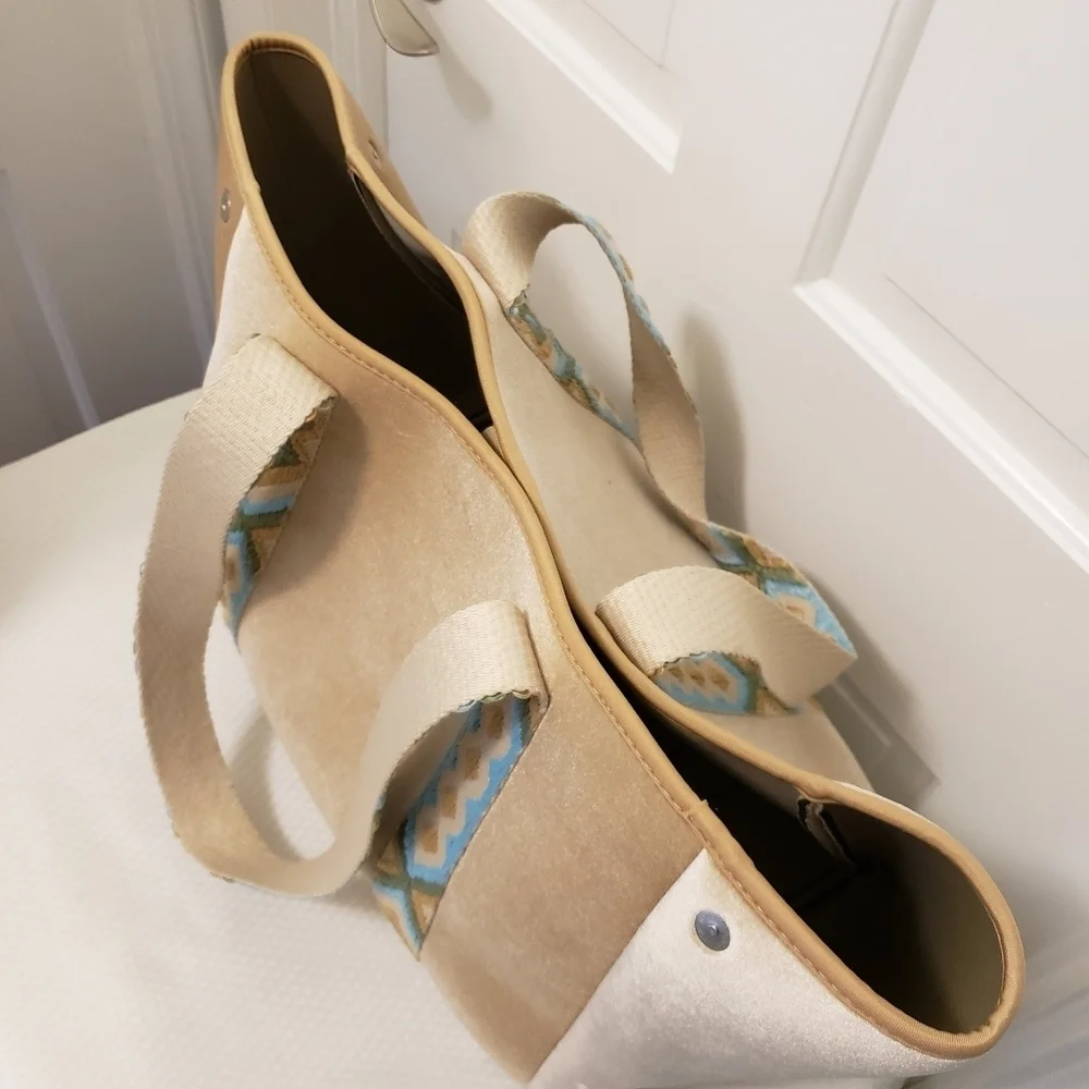 Ah•dorned Beige Tote & Crossbody Set, Beige